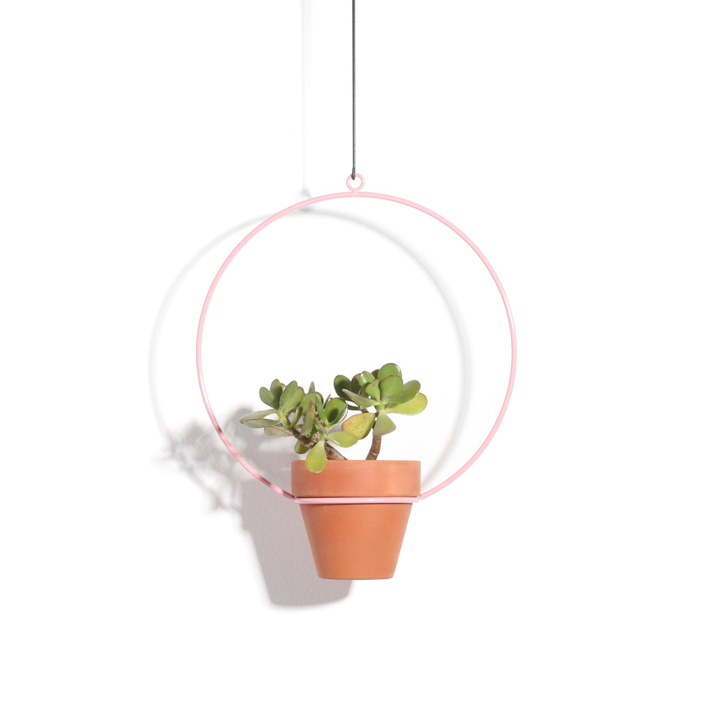 round metal hanging planter 10" Hanging Circle Planter – NewMade LA