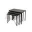 Slate Rectangle Nesting Tables With Black Frame