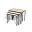 Reversible Birch + Formica Nesting Tables