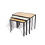 Reversible Birch + Formica Nesting Tables